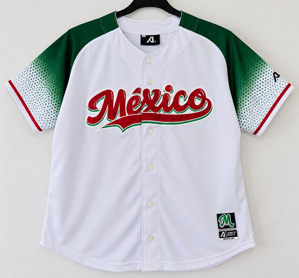 Arrieta Mexico Liga Mexicana del Pacifico Baseball Jersey White/Green/Red XX